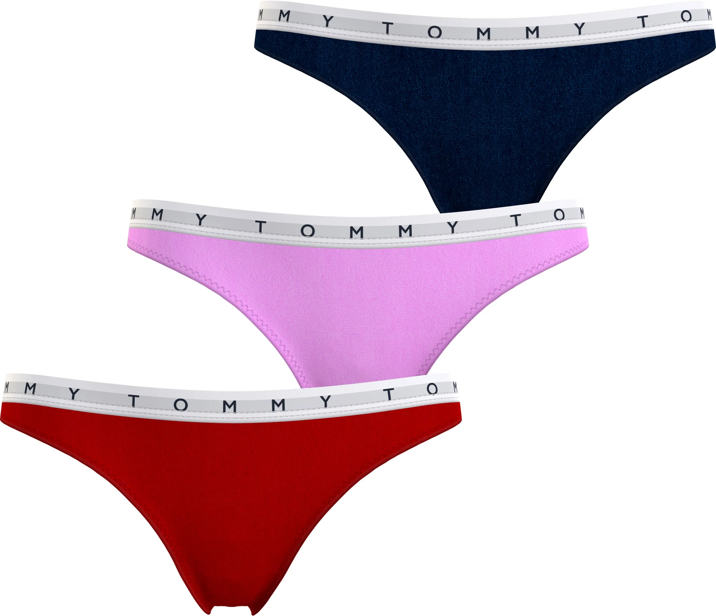 3 - Pack String Print UW0UW02521 0XT Red/Pink/Sky