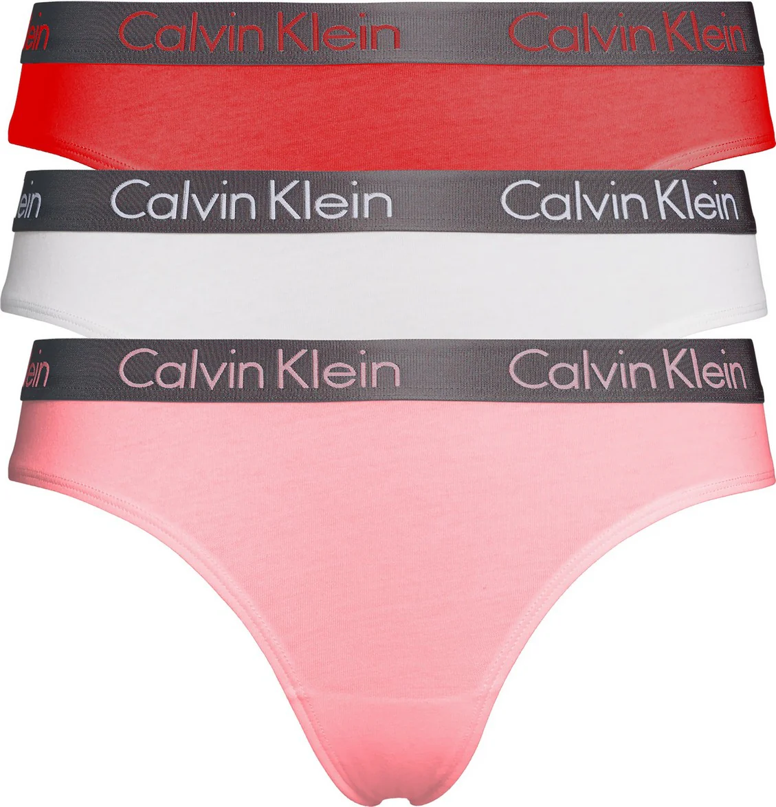 3 - Pack String QD3560E W5E Strawberry/White/Pink