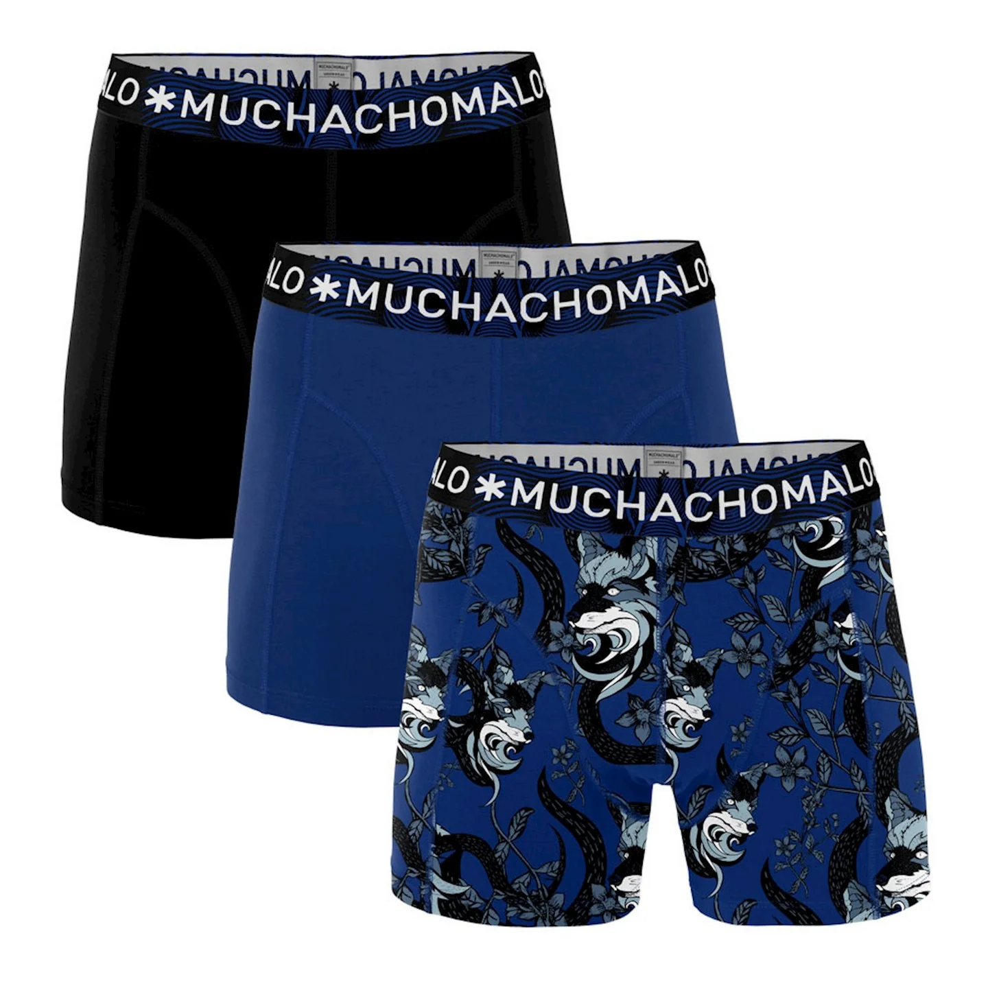 3 - Pack Voxho Short VOXHO1010 07 Print/Blue/Black