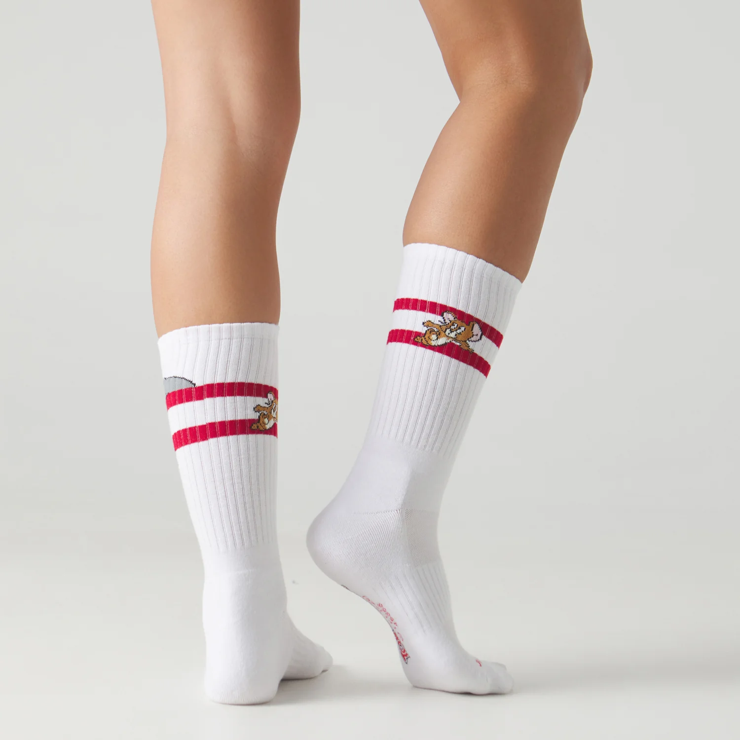 Athletic Tom and Jerry Sok Athletic Tom and Jerry White White - Image 3