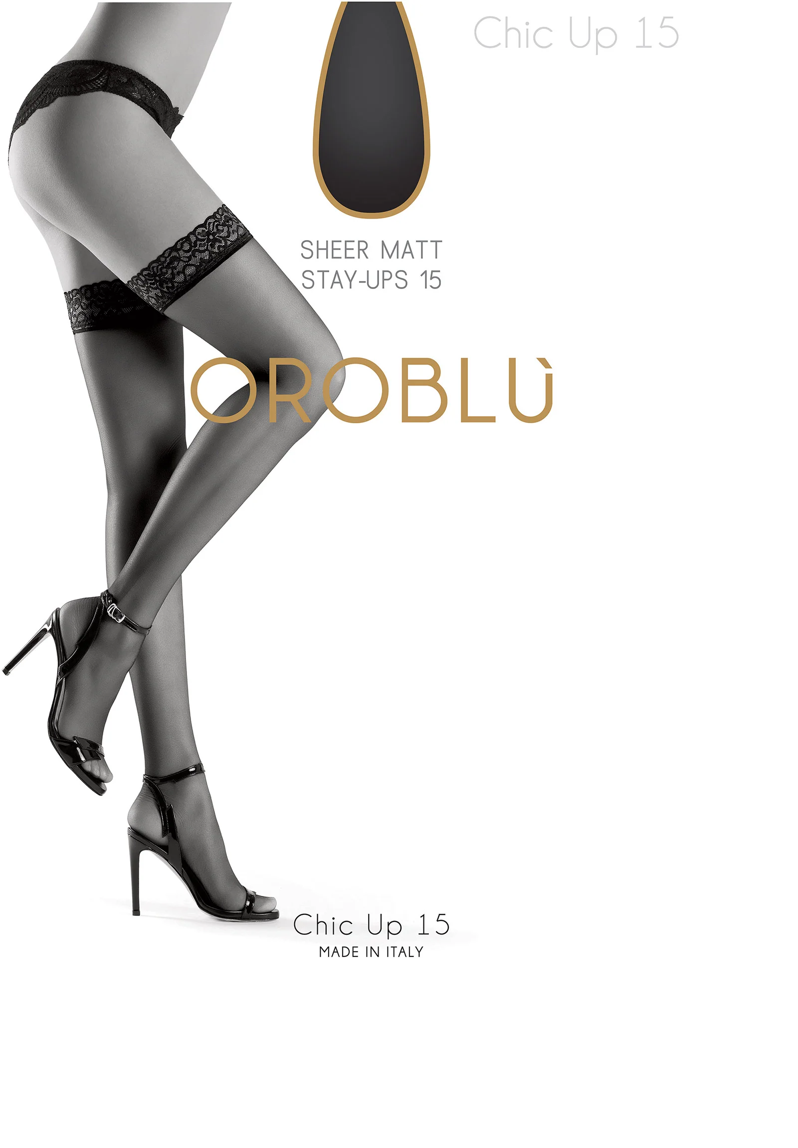 Bas Chic Up 15 VOBC01000 9900 Nearly Black - Image 2