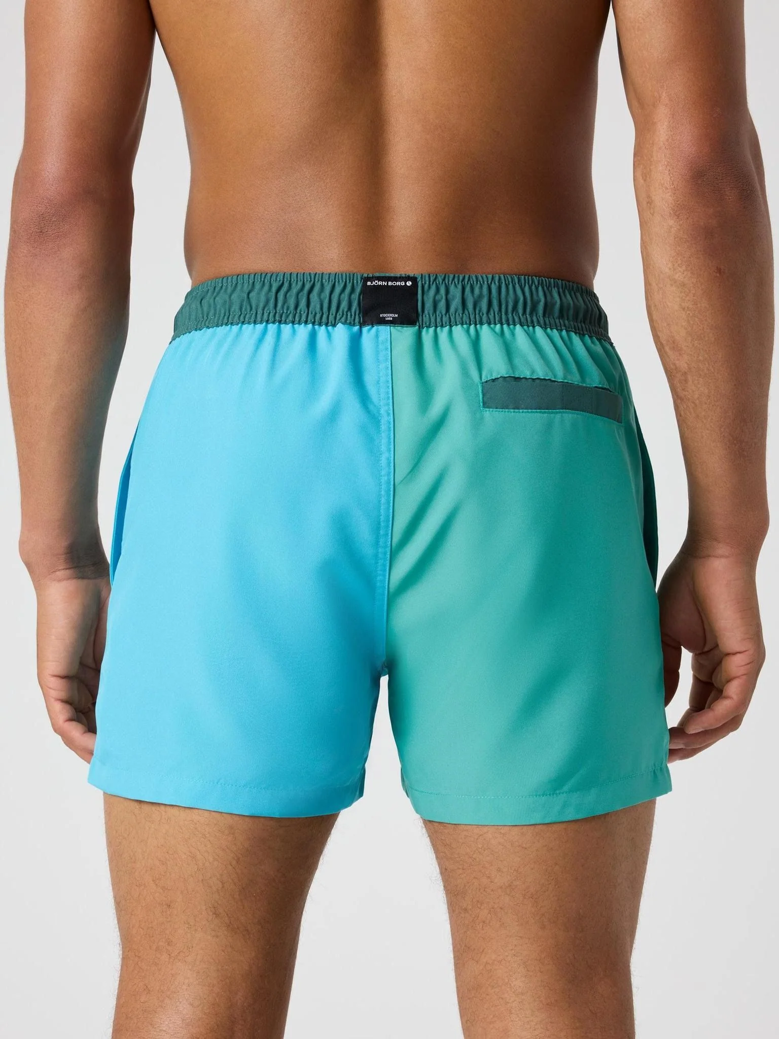 Blocked Swim Shorts 10005711 GN281 Sea Blue - Image 2