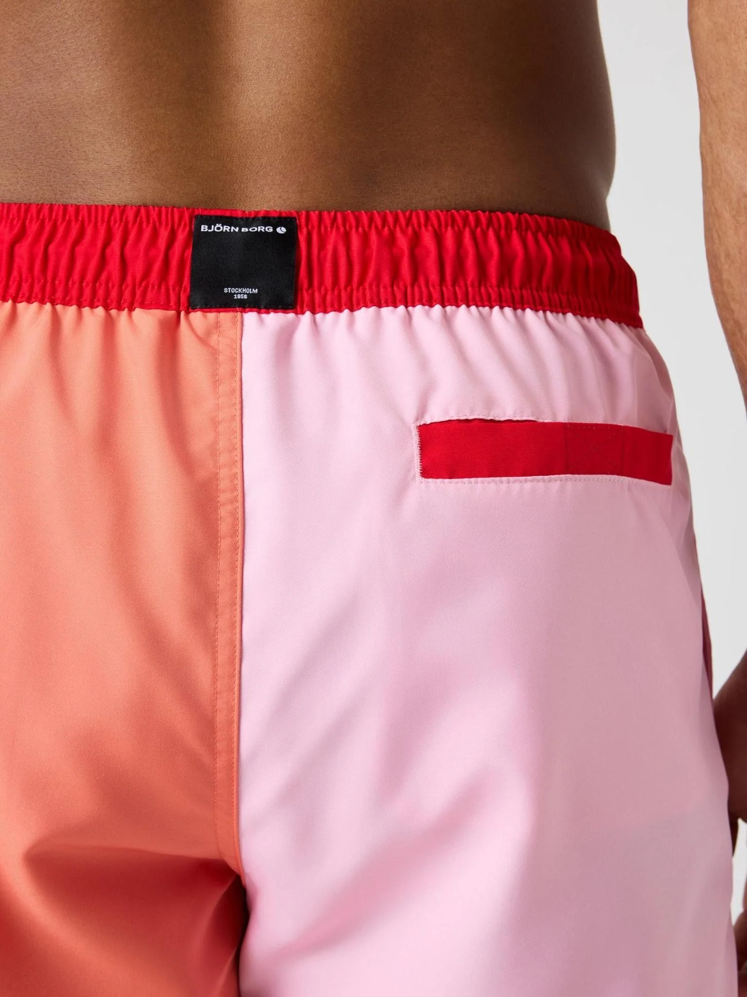 Blocked Swim Shorts 10005711 PK115 Candy Pink - Image 4