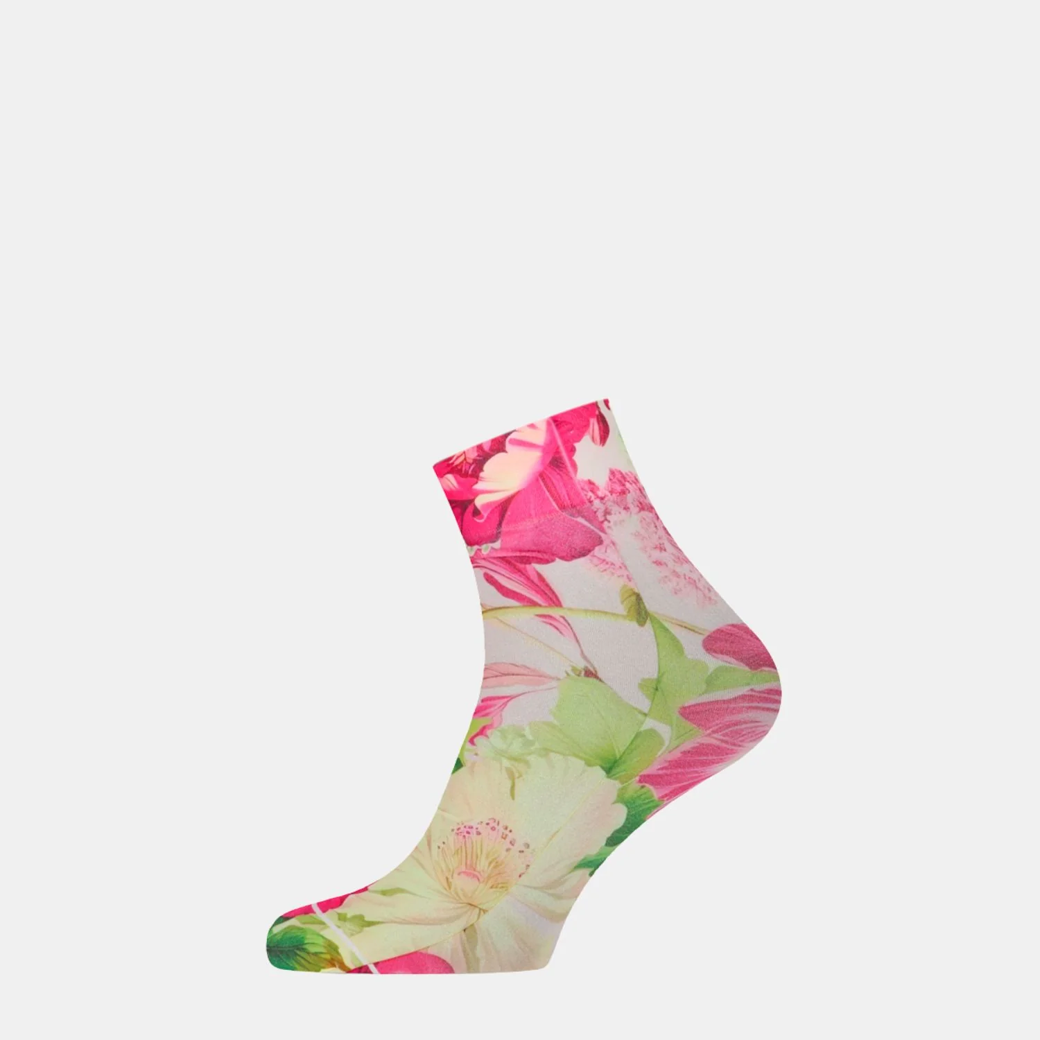 Dames Fijne Sokken met Bloemen Print 302072002