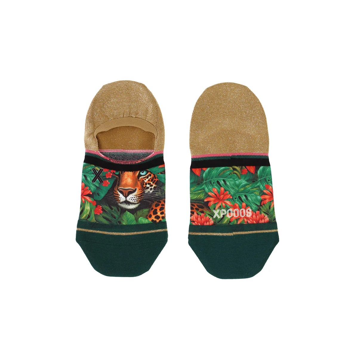 Dames Footies met Panter en Jungle Print 301022021 - Image 2