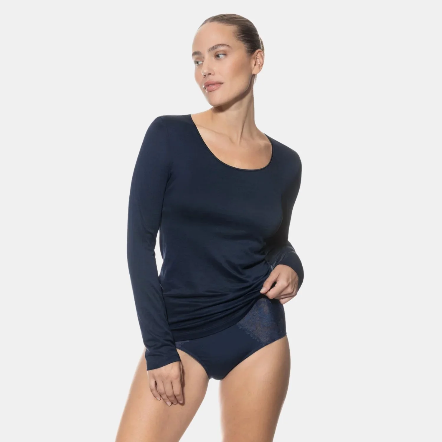 Emotion T-shirt Lange Mouw 56202 408 night blue
