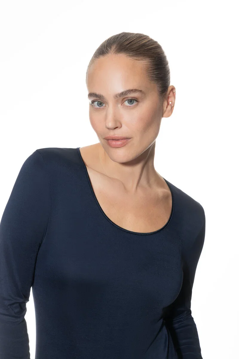 Emotion T-shirt Lange Mouw 56202 408 night blue - Image 3