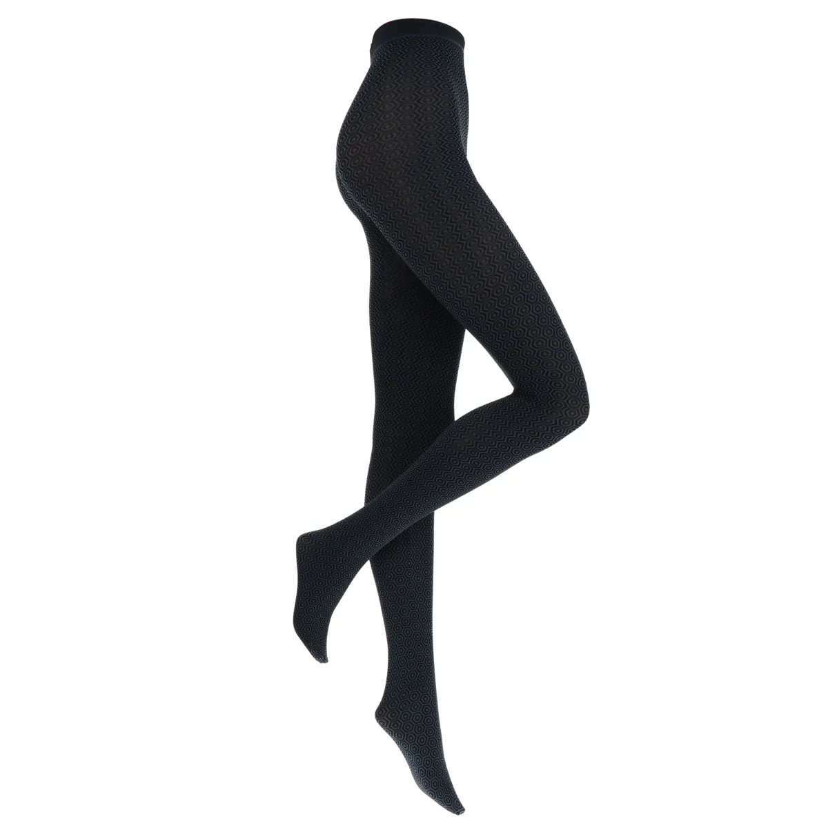 Esagono 50 Den Panty 87462 6950 Black Steelblue