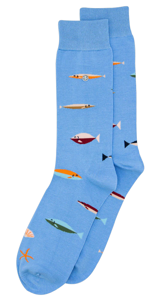 Fish Sock AG-SK-FIS-01 113 Light Blue