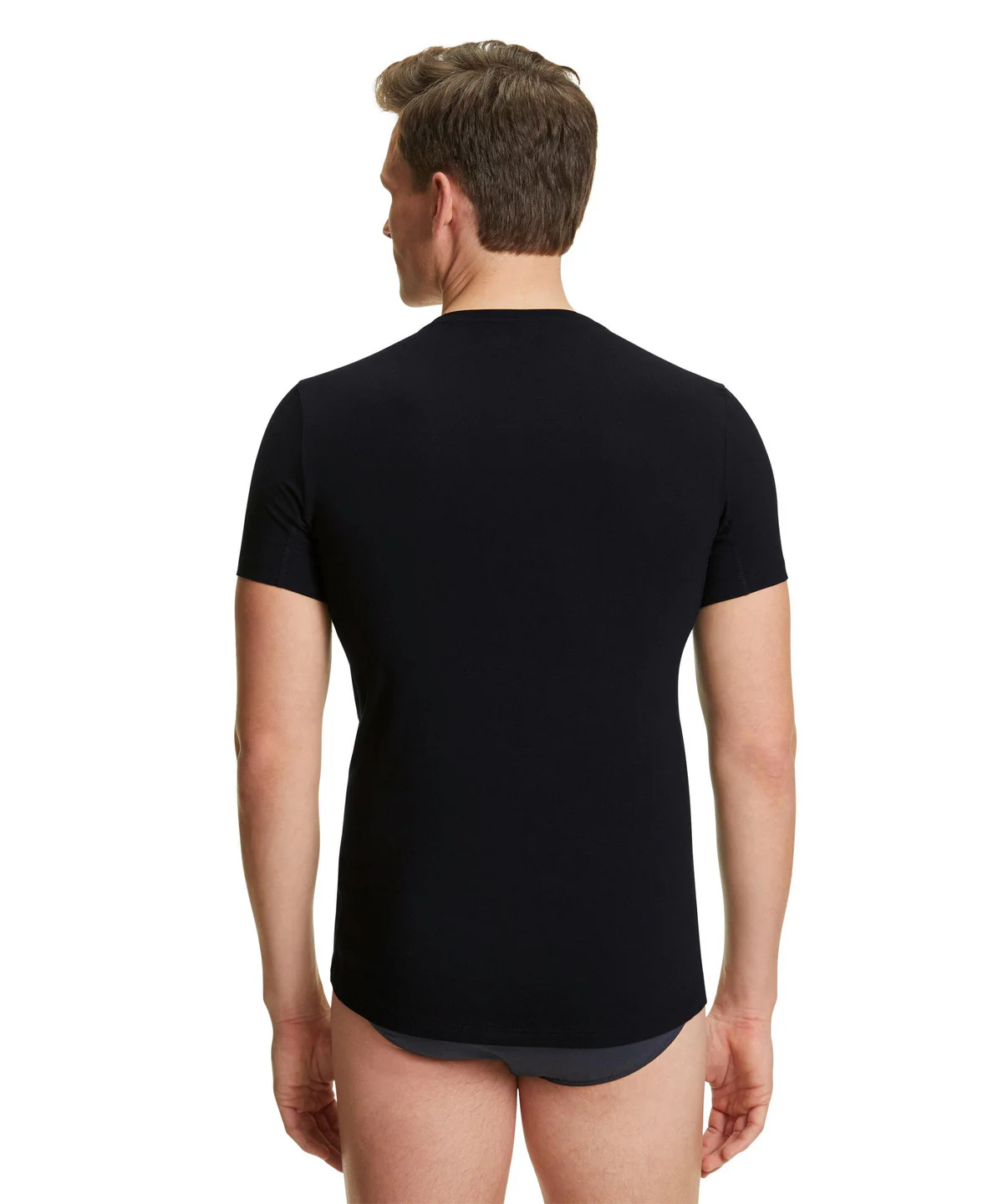 Heren T-Shirt V-hals Daily Climate Control 68117 3000 black - Image 2