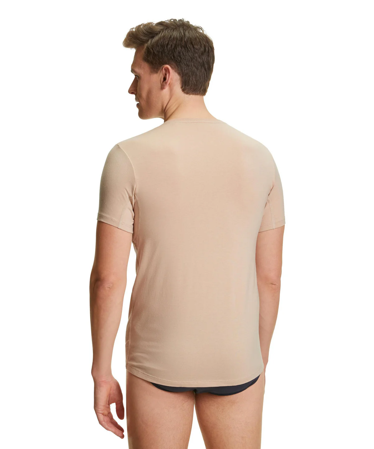 Heren T-Shirt V-hals Daily Climate Control 68117 4220 camel - Image 2