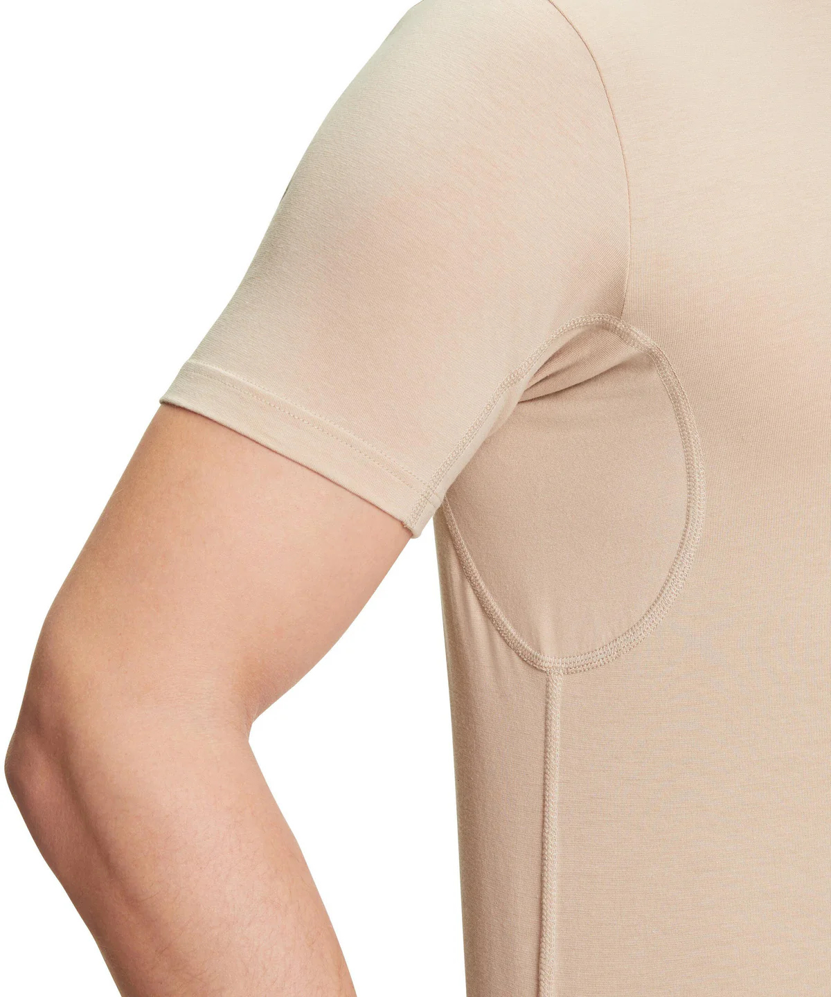 Heren T-Shirt V-hals Daily Climate Control 68117 4220 camel - Image 3