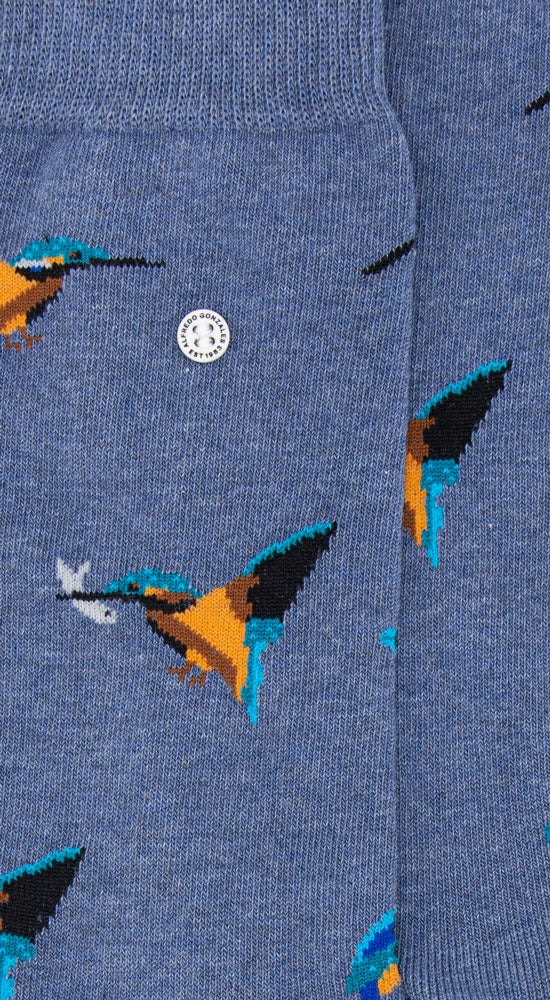 Kingfisher Sock AG-SK-KING-01 129 Blue Melee - Image 2