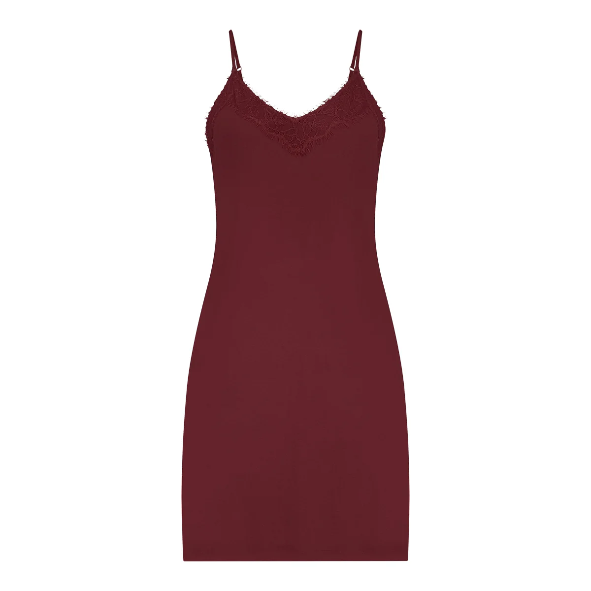 Nachtjurk Met Kant 60487 2302 velvet red