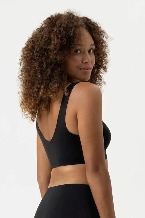 Onzichtbare bh-top zonder beugel met brede bandjes 1150031 3 zwart - Image 2