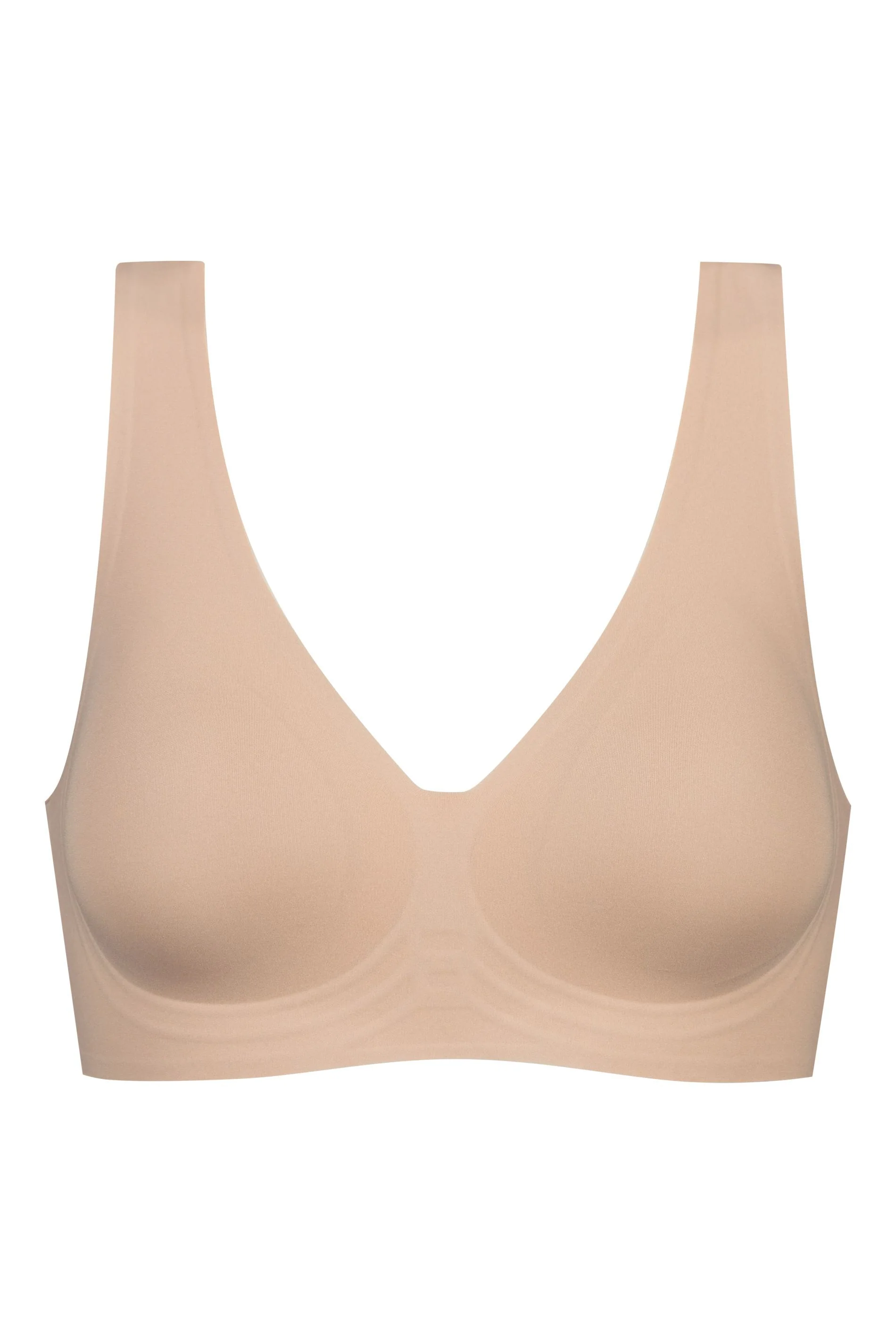 Onzichtbare bh-top zonder beugel met brede bandjes 1150031 376 cream tan - Image 3