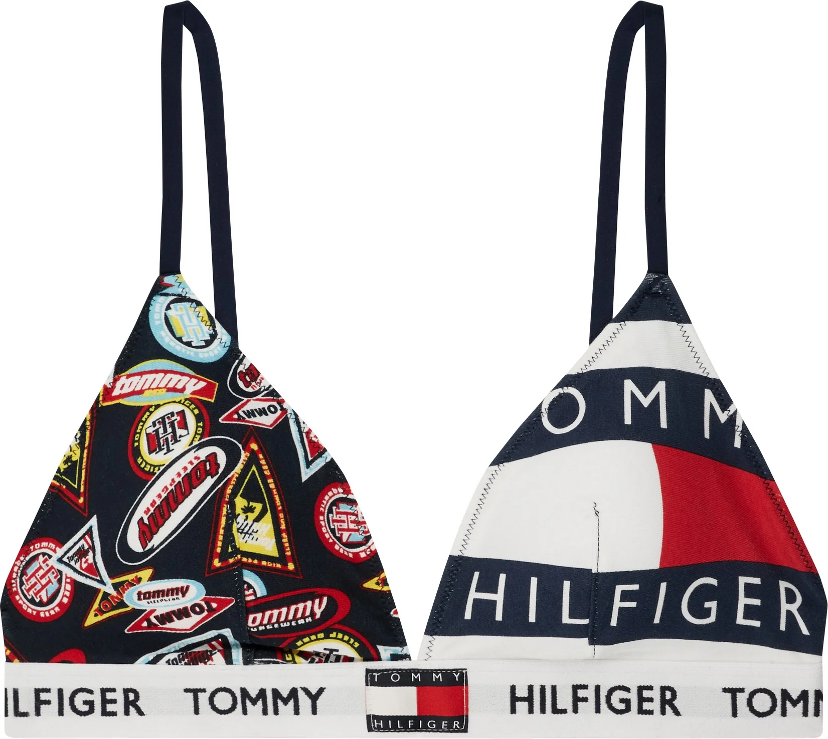Padded Triangle Bra Print UW0UW02241 00O Small Heritage Badges