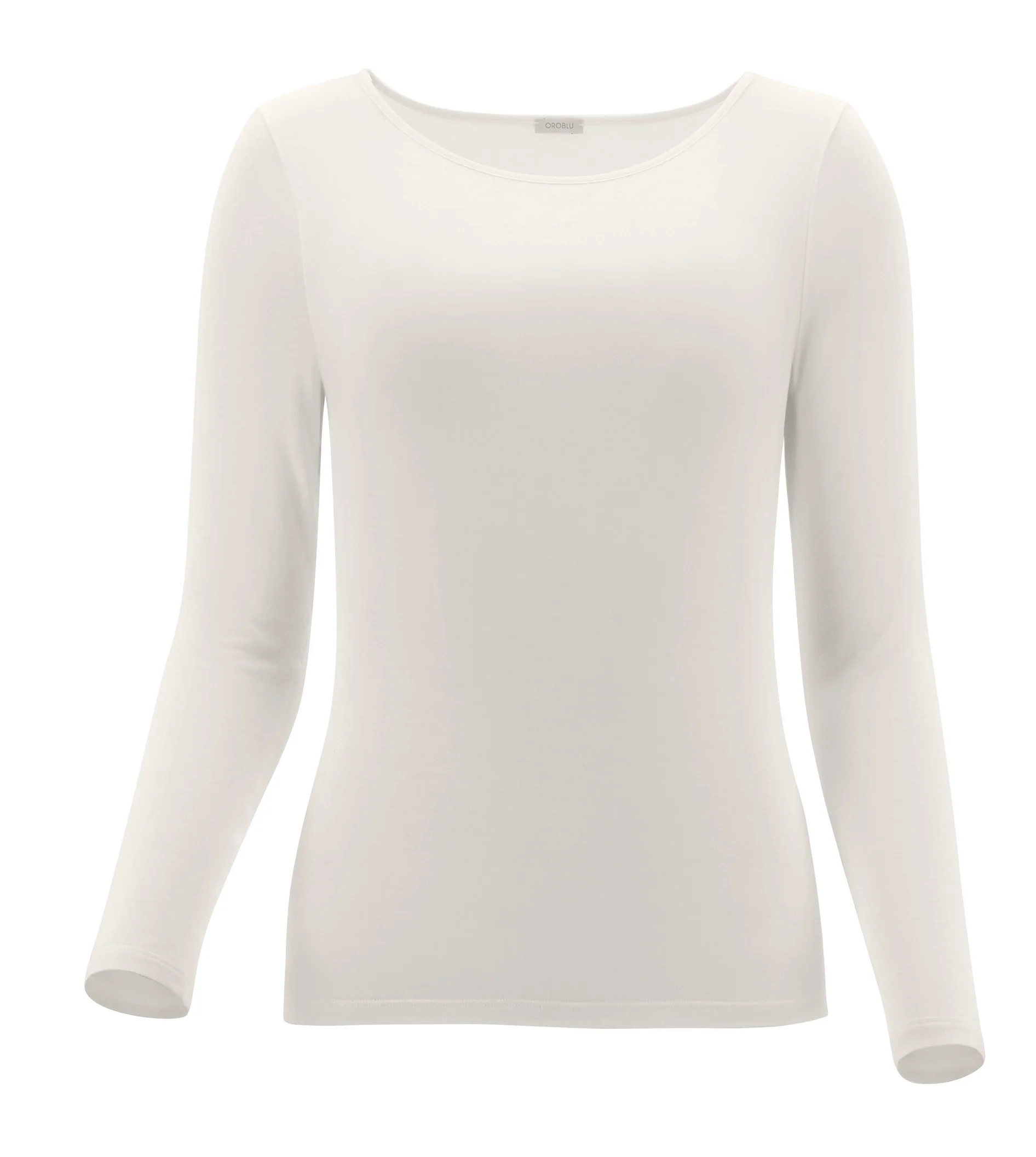 Perfect Line Cashmere - T-Shirt Long Sleeve VOBT67055 1502 Ivory Ivory
