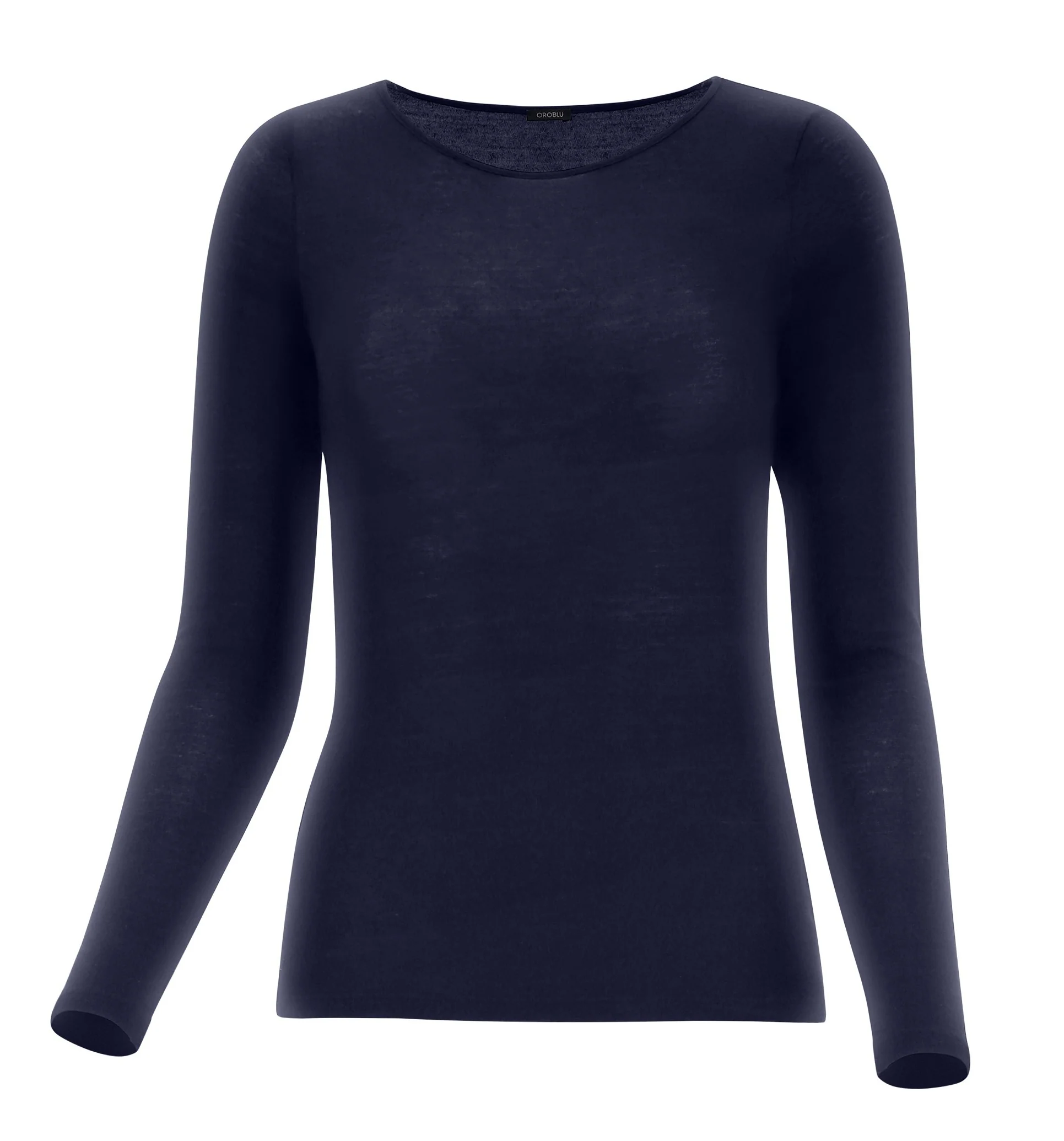 Perfect Line Cashmere - T-Shirt Long Sleeve VOBT67055 5245 Blue Blue