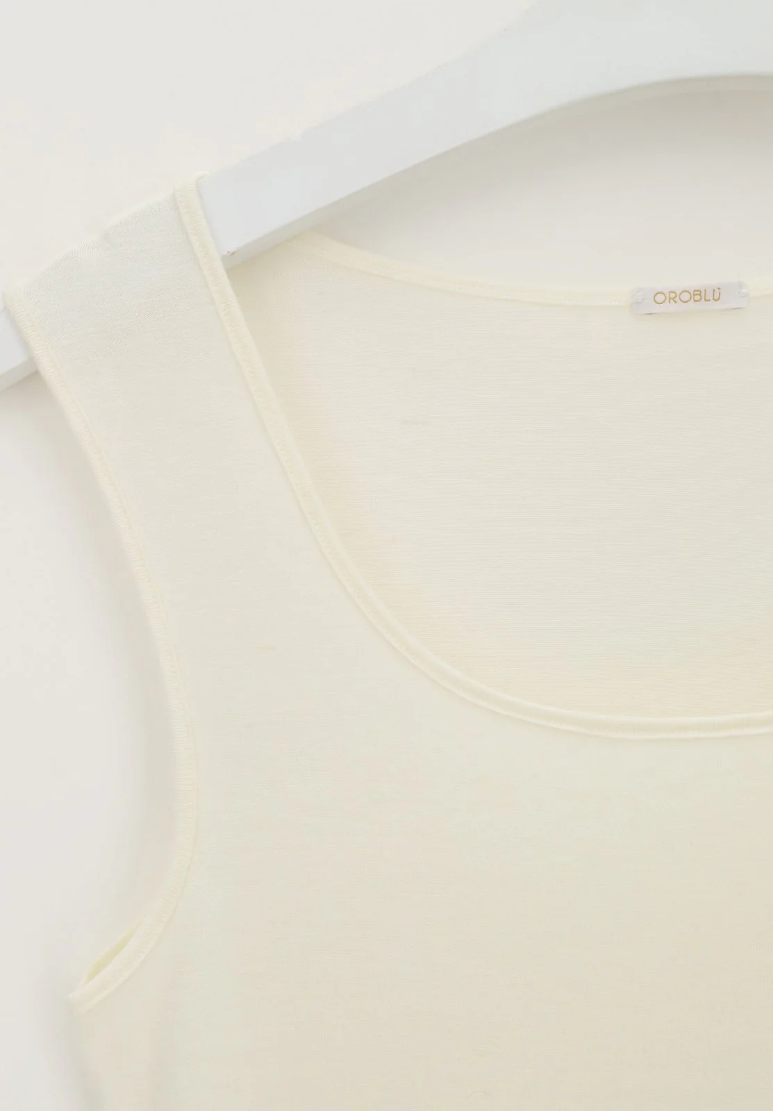 Perfect Line Cashmere - Tank Top VOBT67054 1502 Ivory - Image 4