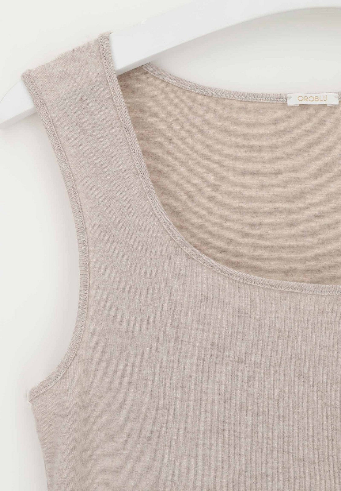 Perfect Line Cashmere - Tank Top VOBT67054 1600 Beige - Image 4