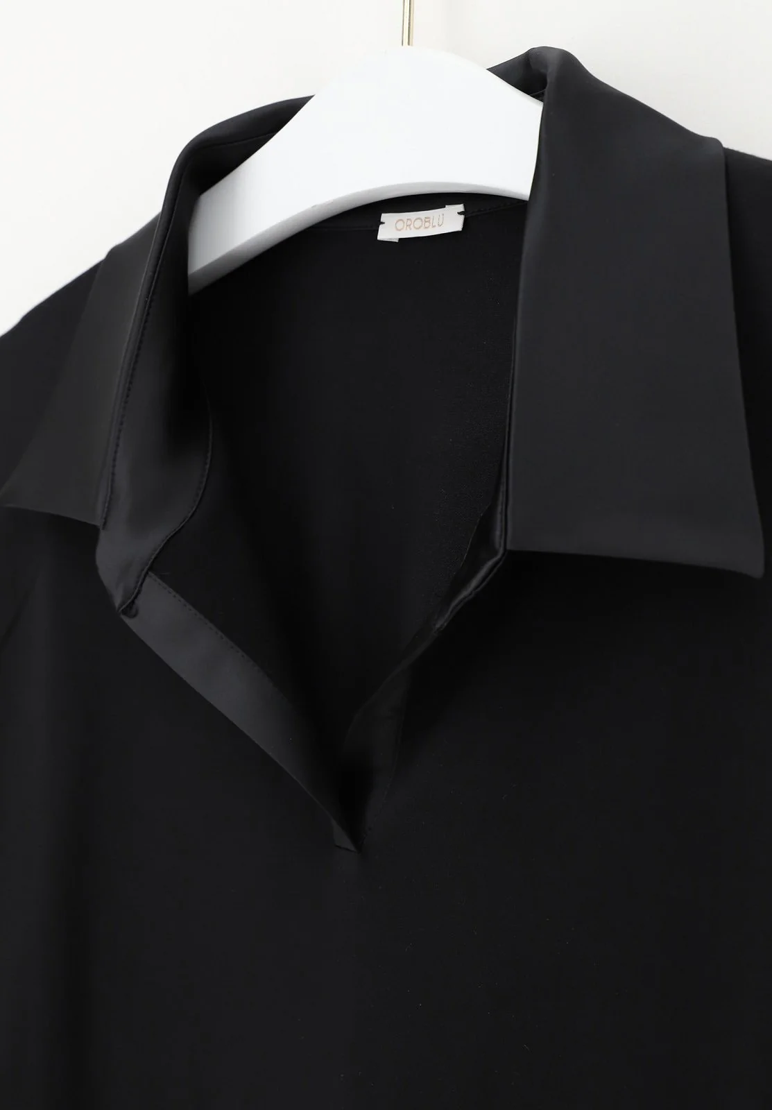 Perfect Line Cotton - Polo Shirt Long Sleeve VOBT01677 9999 Black Black - Image 2