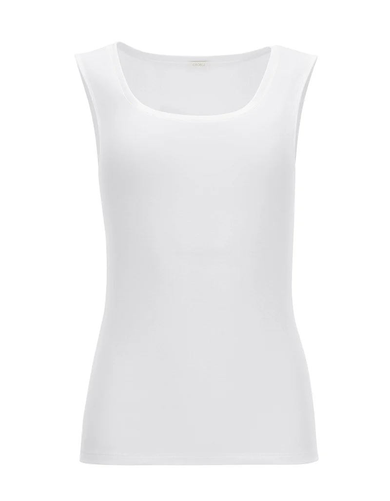 Perfect Line Cotton - Tank Top VOBT67380 1000 White