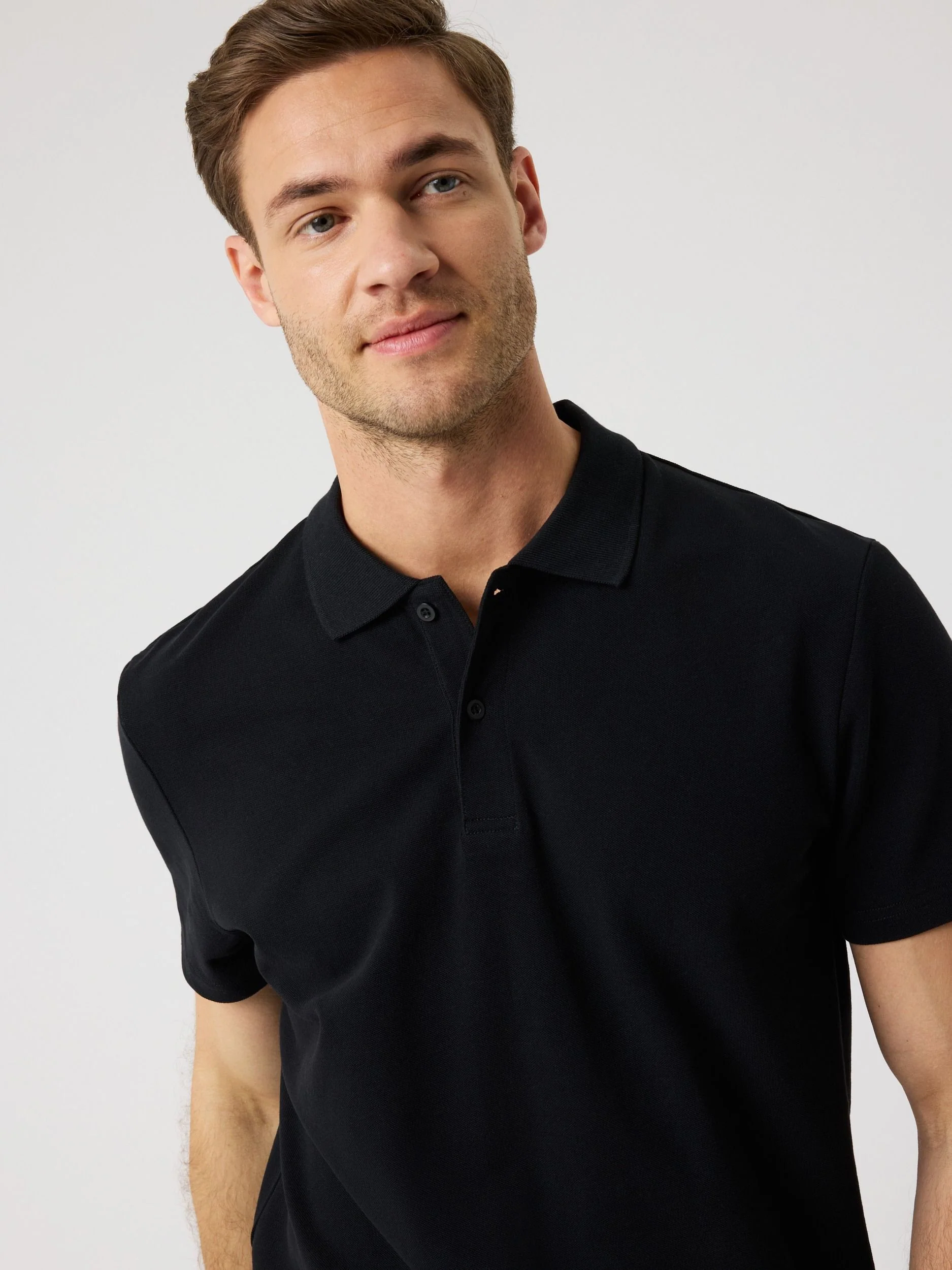 Polo Shirt 10005799 BK001 Black - Image 5