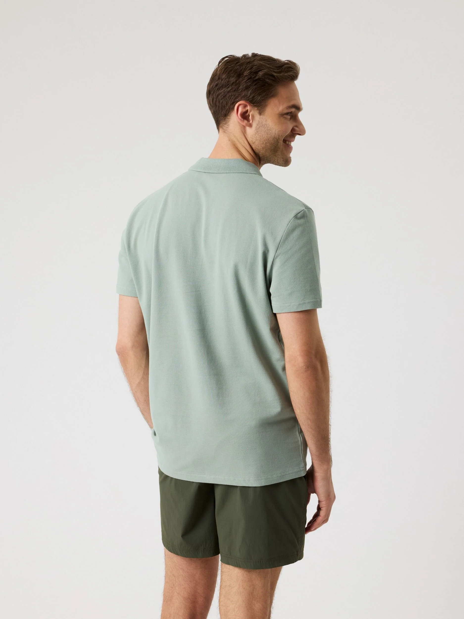Polo Shirt 10005799 GY024 Slate Gray - Image 2