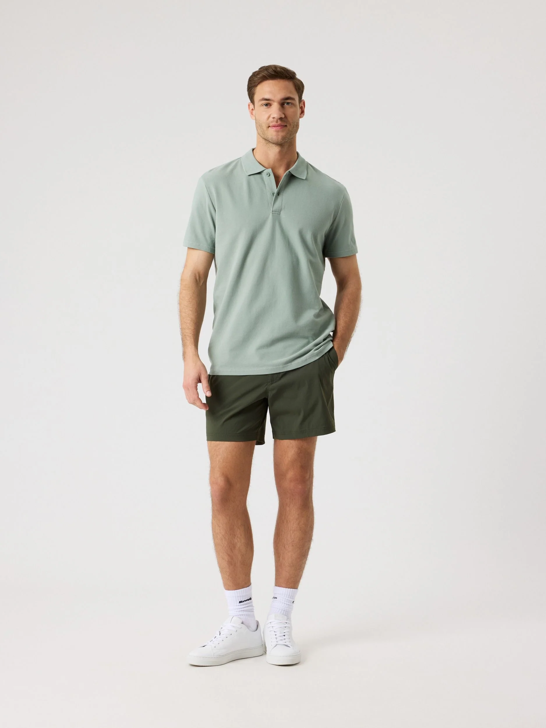 Polo Shirt 10005799 GY024 Slate Gray - Image 3