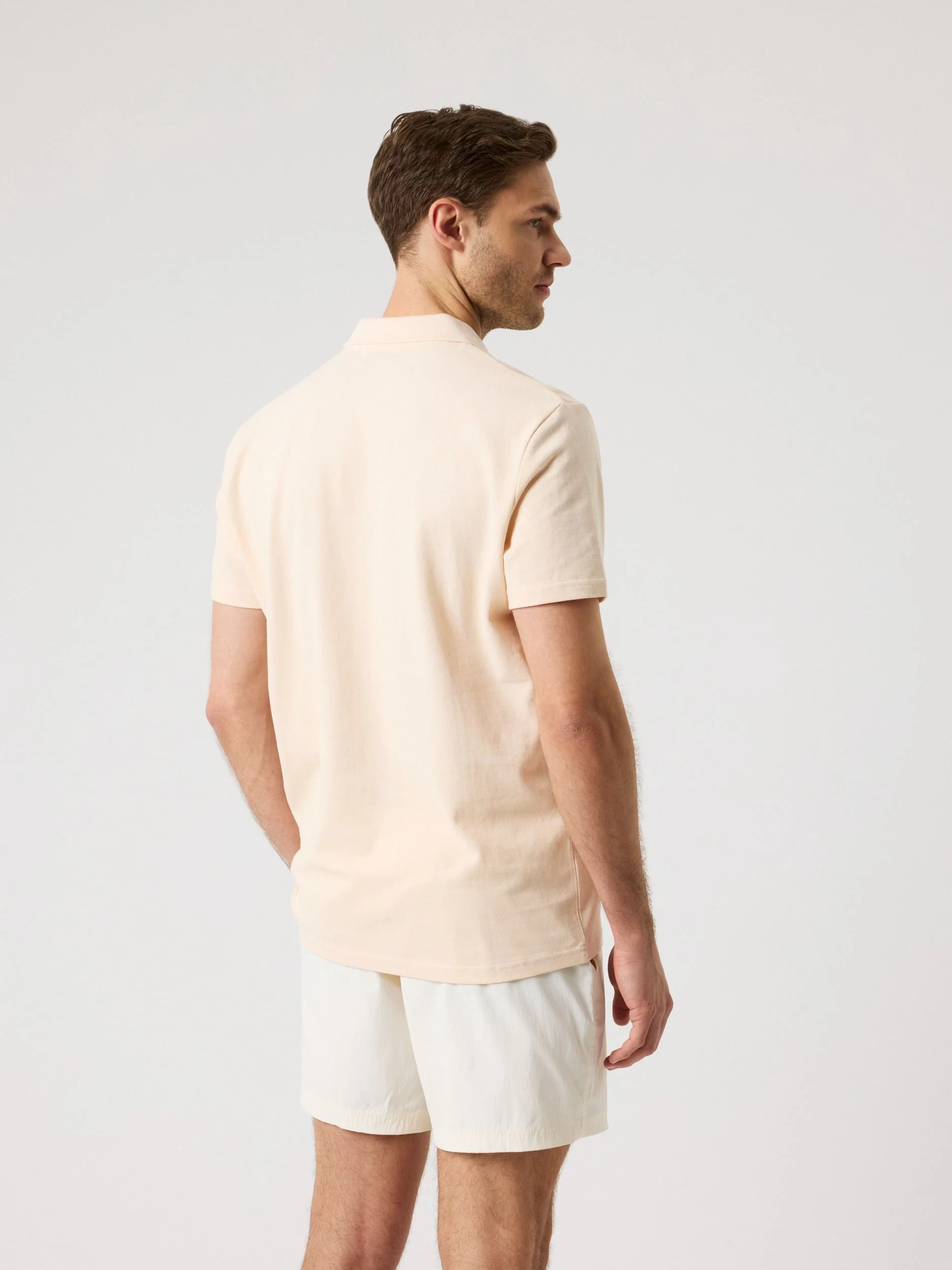 Polo Shirt 10005799 PK114 Creme - Image 2