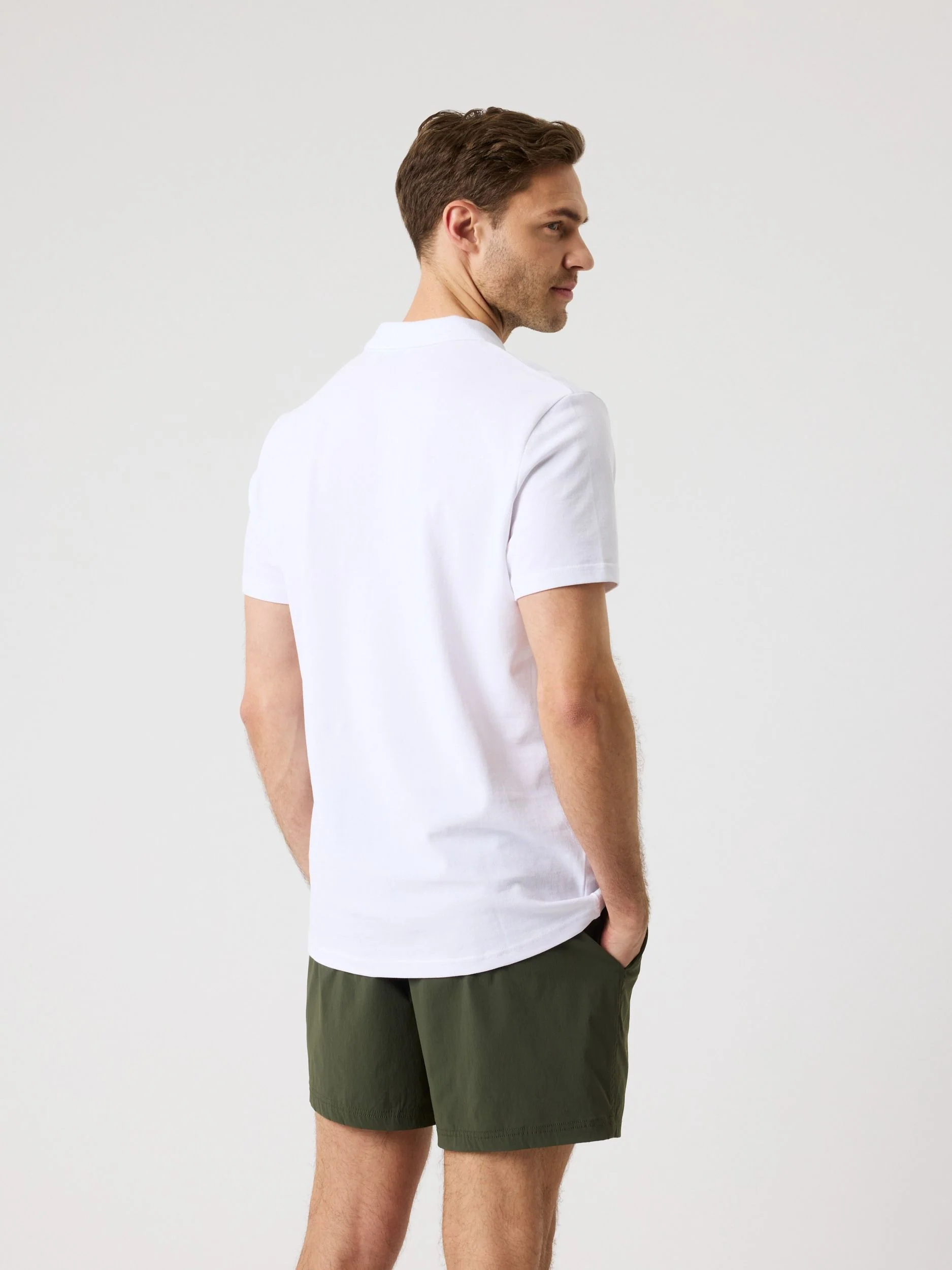 Polo Shirt 10005799 WE001 White - Image 2