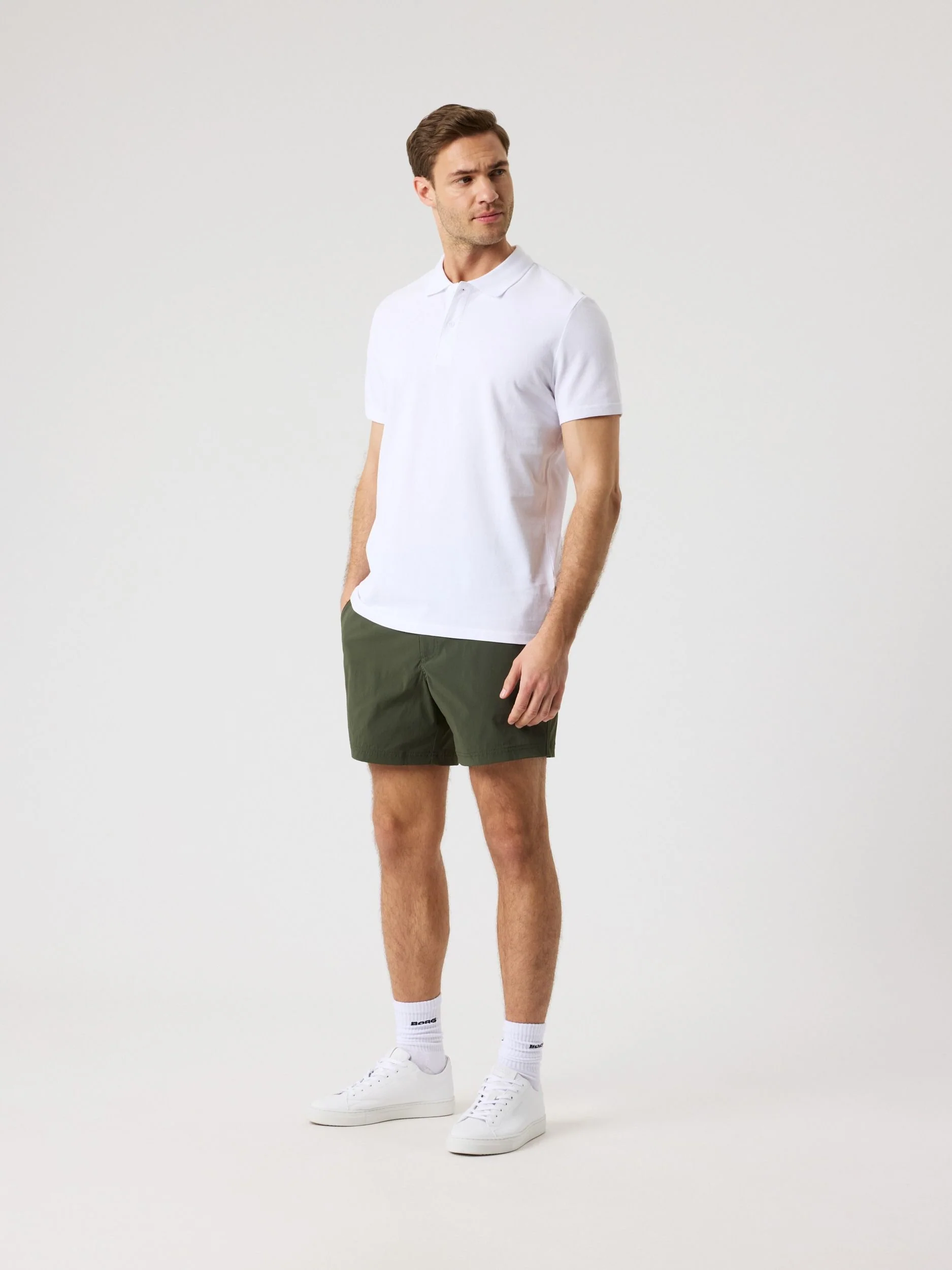 Polo Shirt 10005799 WE001 White - Image 3