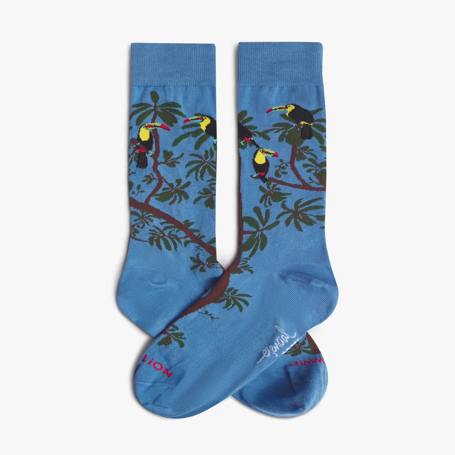 Pura Vida Rainbow Toucan Sok Pura Vida Rainbow Toucan Azul Claro Azul Claro - Image 2