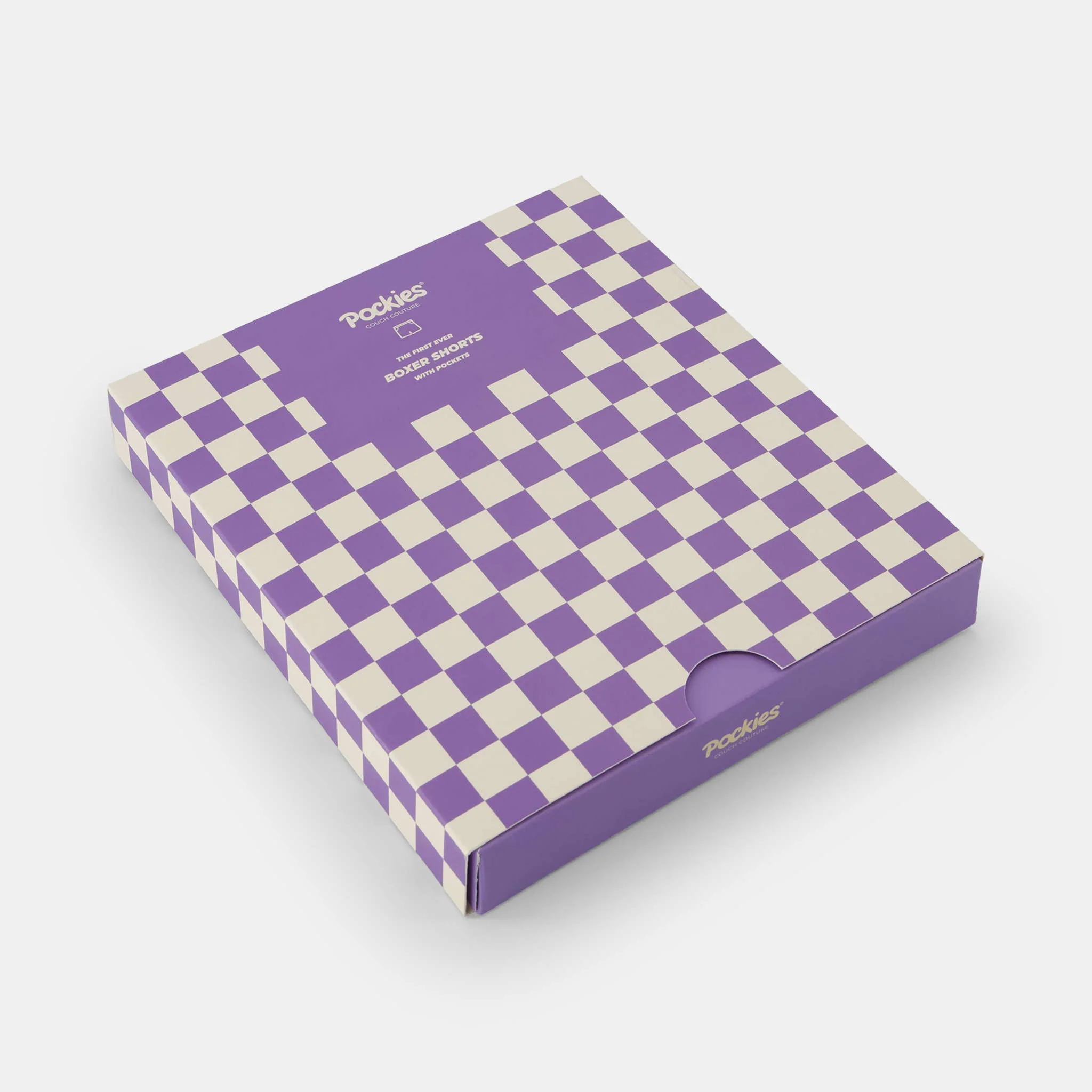 Purple Checkered Boxershort PURCH 500 Purple - Image 2