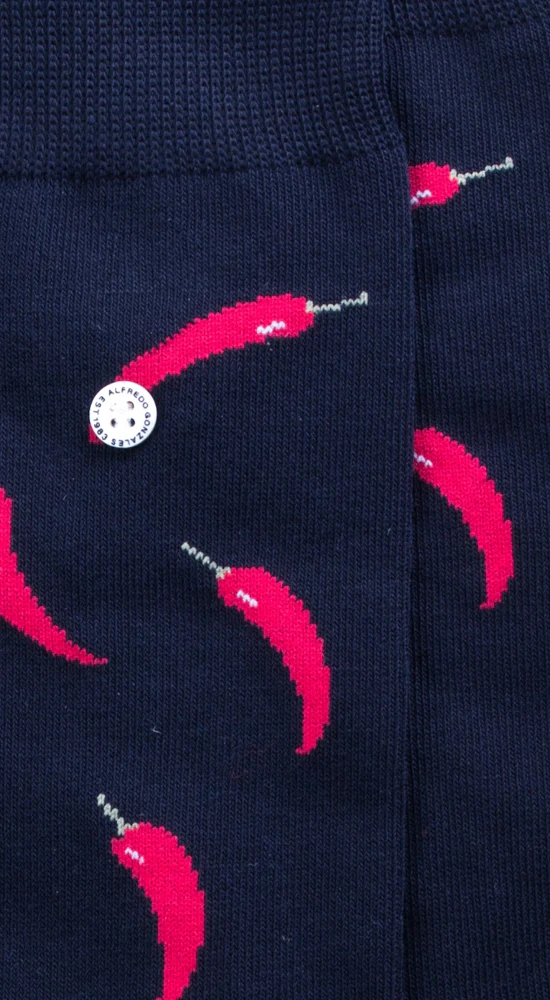 Red Peppers Sock AG-SK-PEP-01 114 Black - Image 2