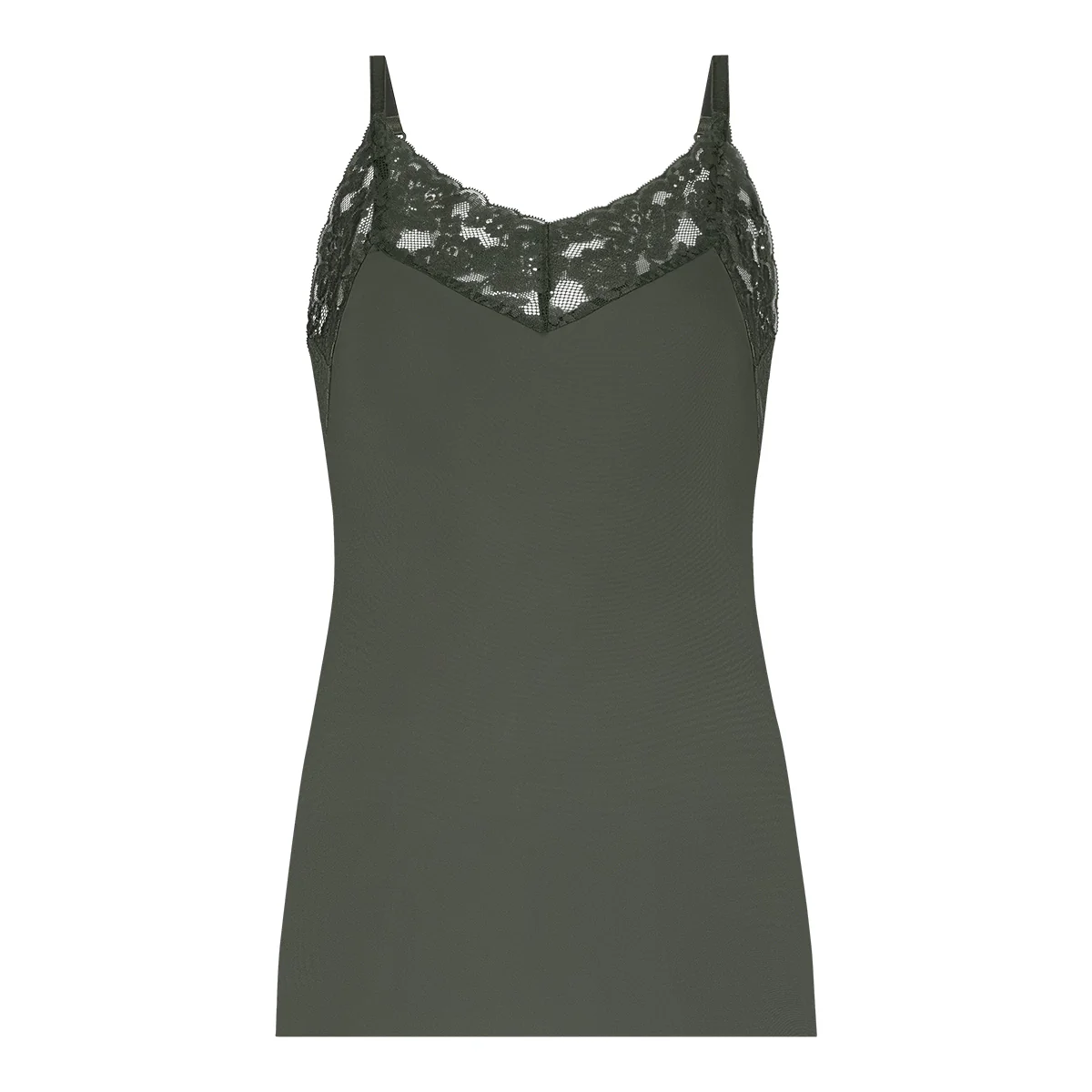 Spaghetti Top Lace 32526 6162 forest mist