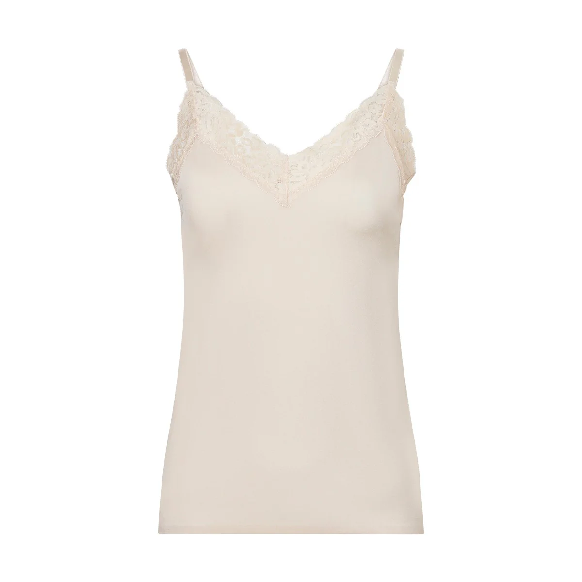 Spaghetti Top Lace 32526 6235 shiny almond