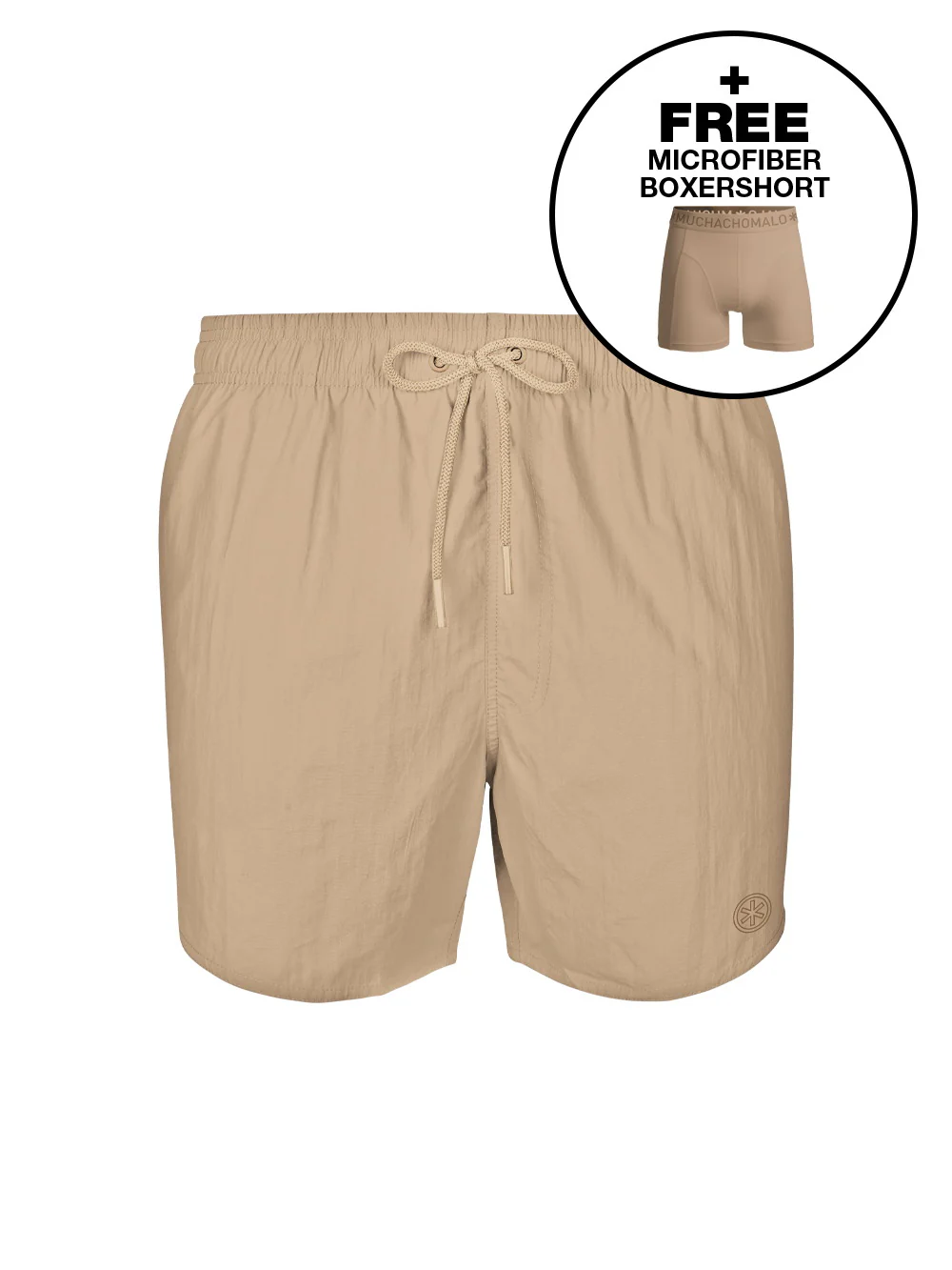Swimshort SOLID2062 44 Beige