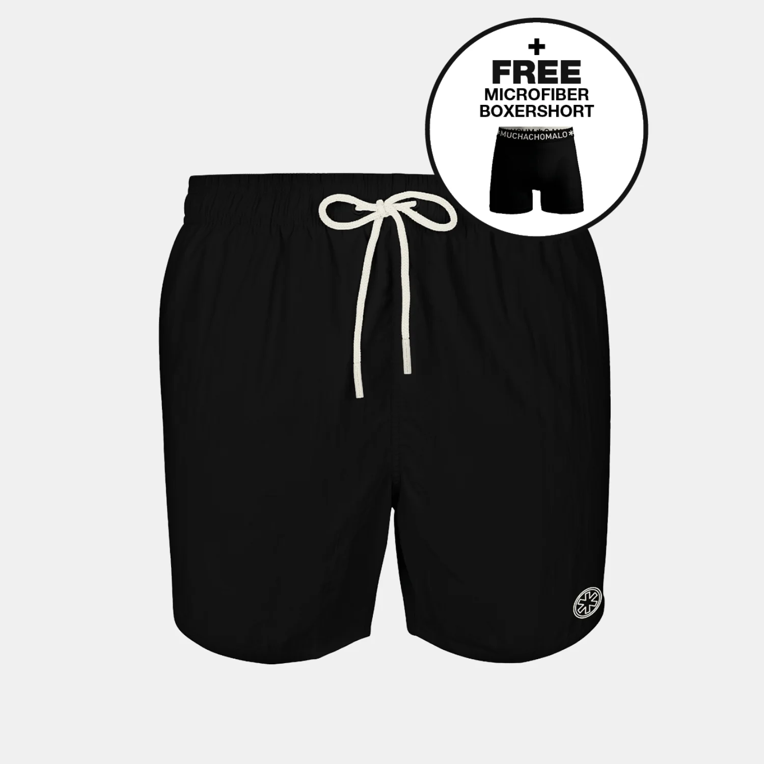 Swimshort SOLID2062 60 Zwart