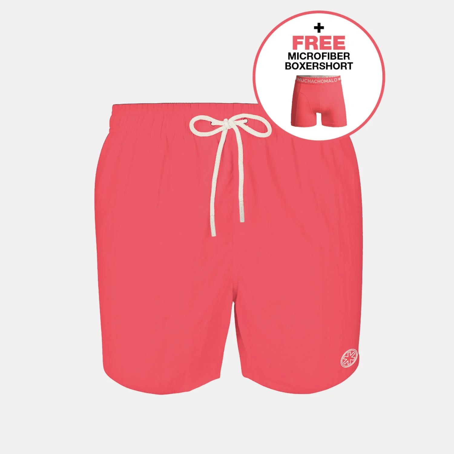 Swimshort SOLID2062 68 Neon Roze
