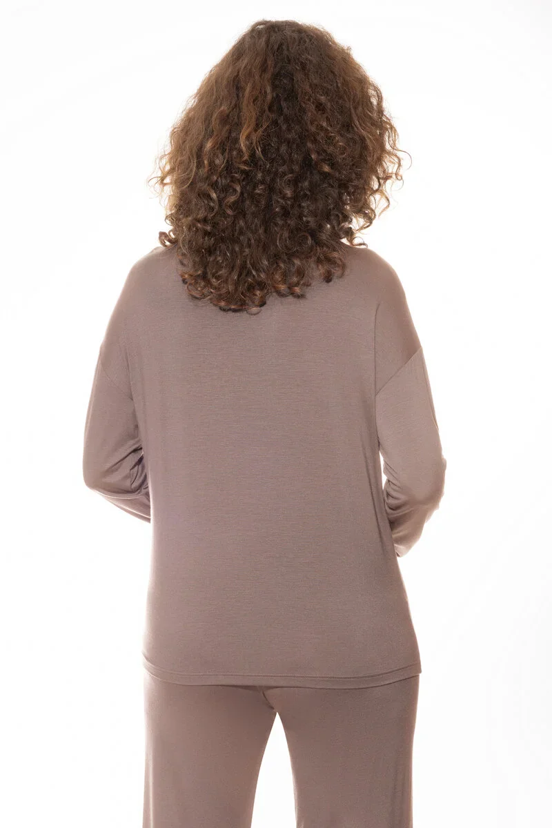 T-shirt long sleeve Pure Chic 1210017 1279 milk`n coffee - Image 4