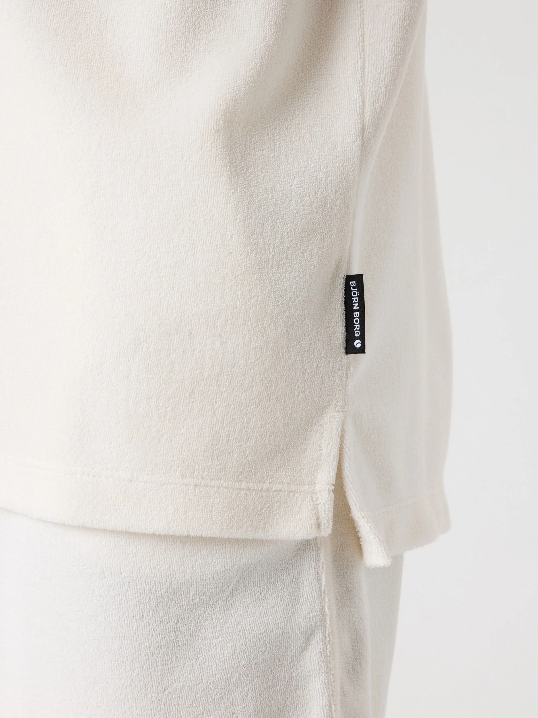 Toweling Pool Shirt 10005939 BE060 Tofu - Image 4