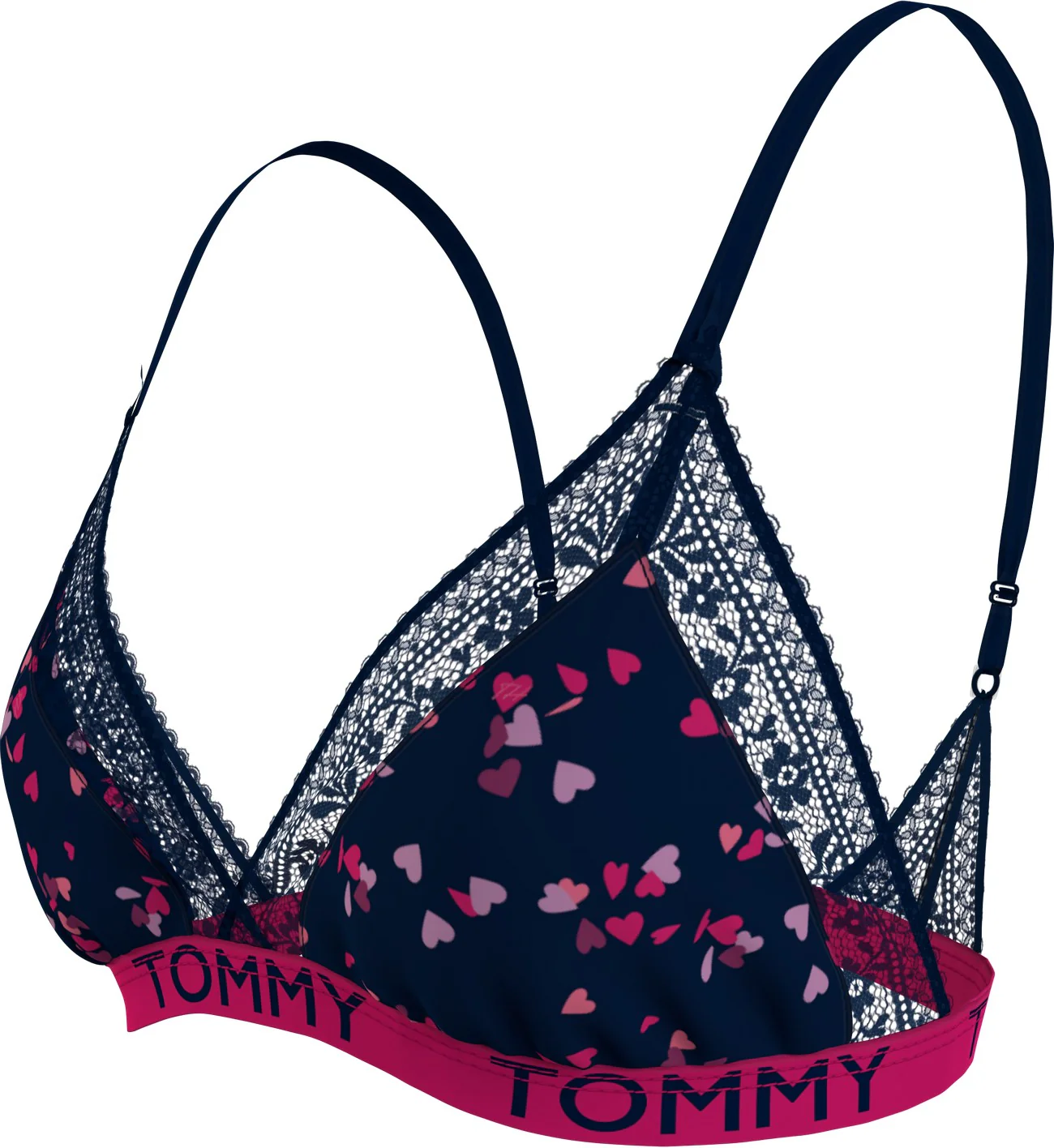 Triangle Bra Print UW0UW03198 0GY Flutter Hearts - Image 2
