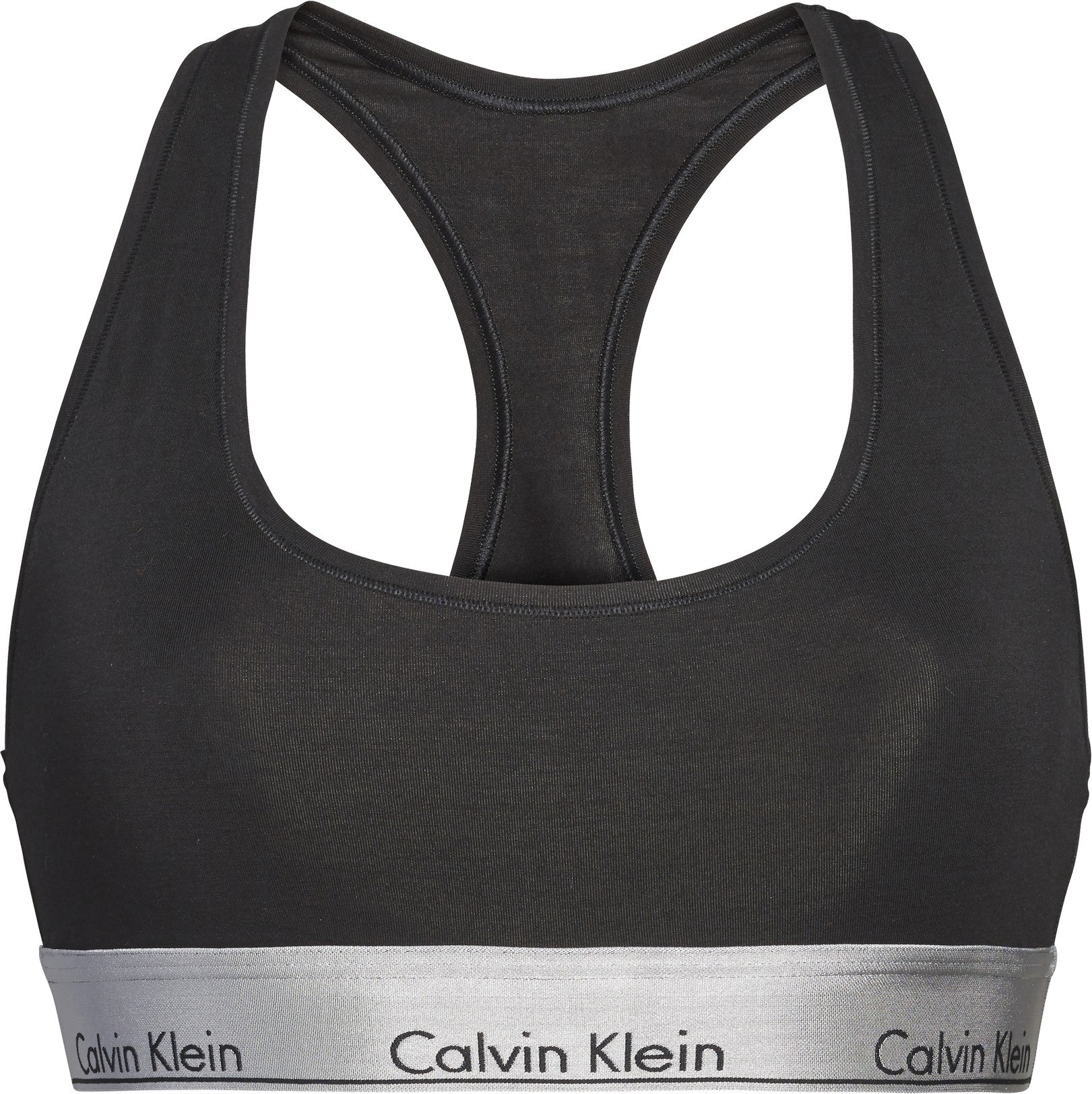Unlined Bralette QF5579E CSK  Black/Silver