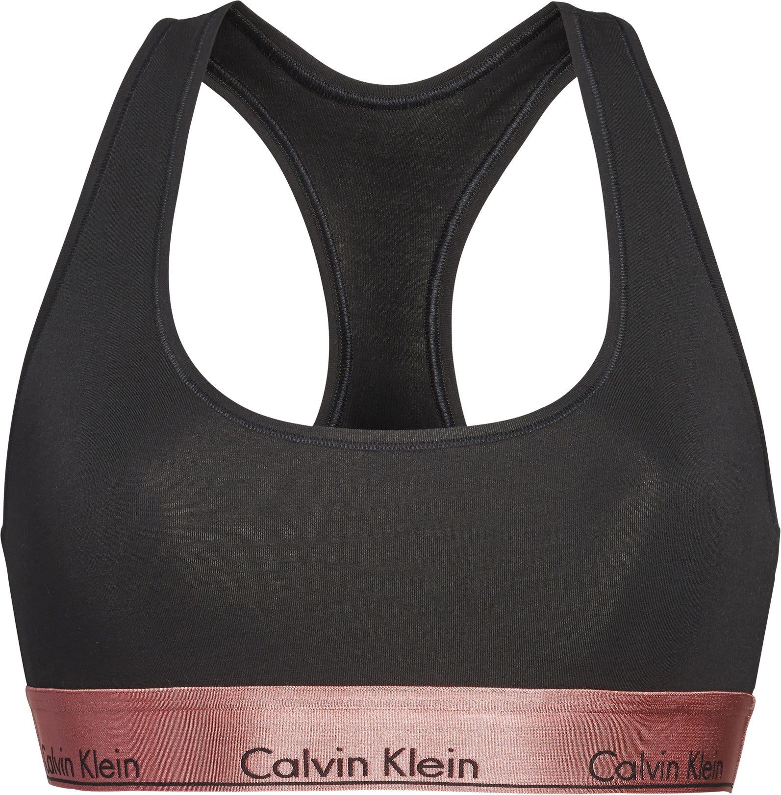Unlined Bralette QF5579E GTC Black W/ Rose