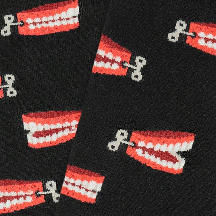 Walking Teeth Sock Walking Teeth Sock Black Black - Image 2